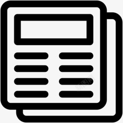 智能合同报纸文本页智能手机图标高清图片