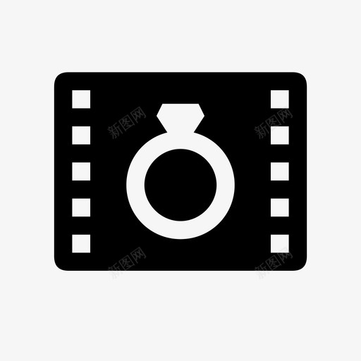 电影婚礼剪辑电影图标svg_新图网 https://ixintu.com 剪辑 电影 电影婚礼 视频