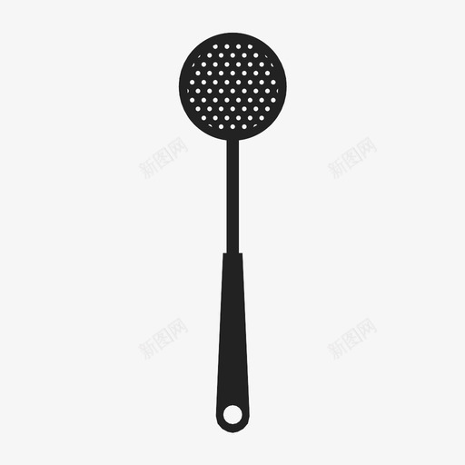 开槽勺子烹饪厨房图标svg_新图网 https://ixintu.com 勺子 厨房 开槽勺子 烹饪