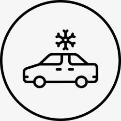 圆空调空调汽车刨花图标高清图片
