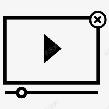 视频播放器互联网媒体图标图标