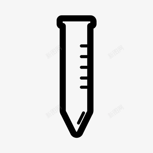 离心管实验室试管图标svg_新图网 https://ixintu.com 化学实验室设备 实验室 离心管 试管