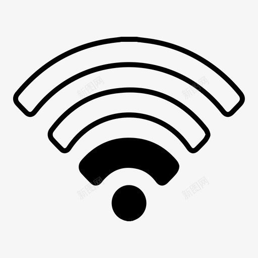 低wifi互联网信号图标svg_新图网 https://ixintu.com wifi状态 互联网 低wifi 信号 无线 音量