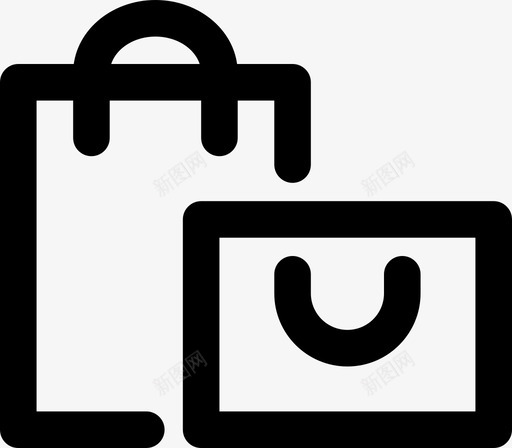 购物袋商业市场图标svg_新图网 https://ixintu.com 商业 市场 日常 购物袋 销售