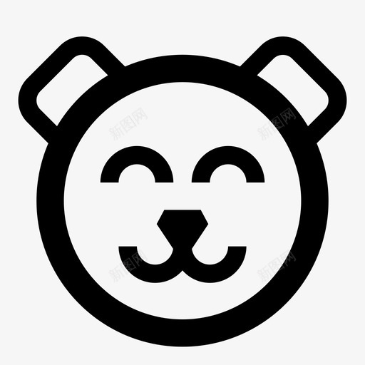 熊动物快乐图标svg_新图网 https://ixintu.com 动物 动物园 快乐 有用的图标动物 泰迪 熊