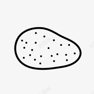 土豆食品有机图标图标