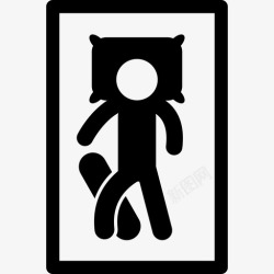 梦到男人男人躺在床上俯视人们甜蜜的梦图标高清图片