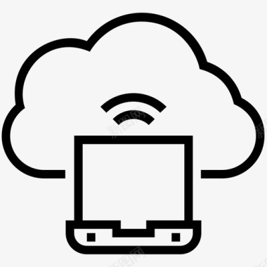 云连接云网络互联网覆盖图标图标