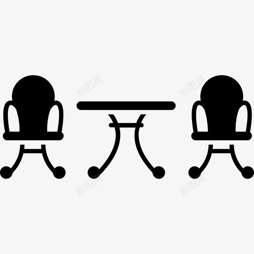 后院的桌子和两把椅子工具和用具家居用品图标svg_新图网 https://ixintu.com 后院的桌子和两把椅子 家居用品 工具和用具