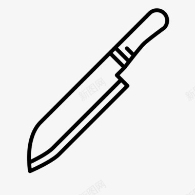 刀剁厨师图标图标