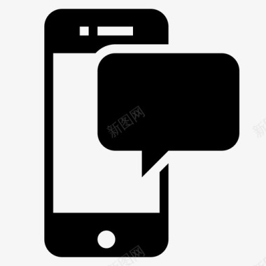 智能手机消息聊天iphone图标图标