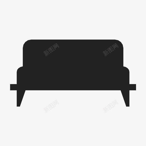 沙发长沙发休息室图标svg_新图网 https://ixintu.com 休息室 沙发 长椅 长沙发