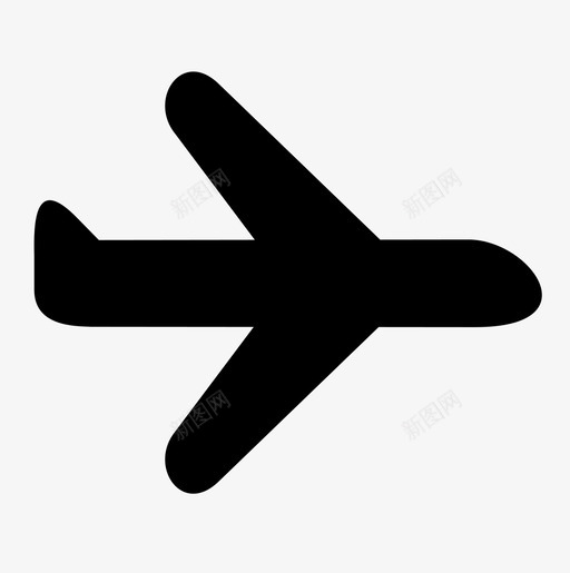 飞机机场目的地图标svg_新图网 https://ixintu.com 旅行 机场 目的地 飞机