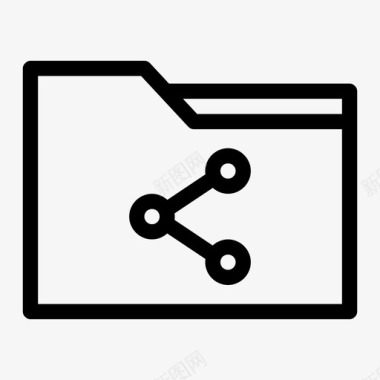文件夹共享计算机文件夹数据存储图标图标