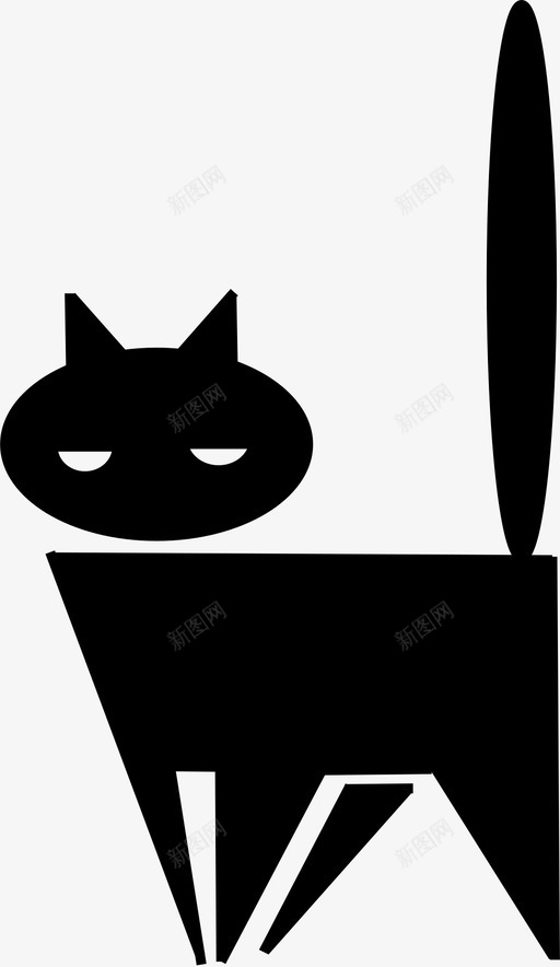 猫警觉小猫图标svg_新图网 https://ixintu.com 喵喵 宠物 小猫 猫 猫咪 肥猫 警觉
