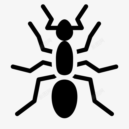 蚂蚁虫子蚁群图标svg_新图网 https://ixintu.com 动物和自然雕文 害虫 昆虫 虫子 蚁群 蚂蚁