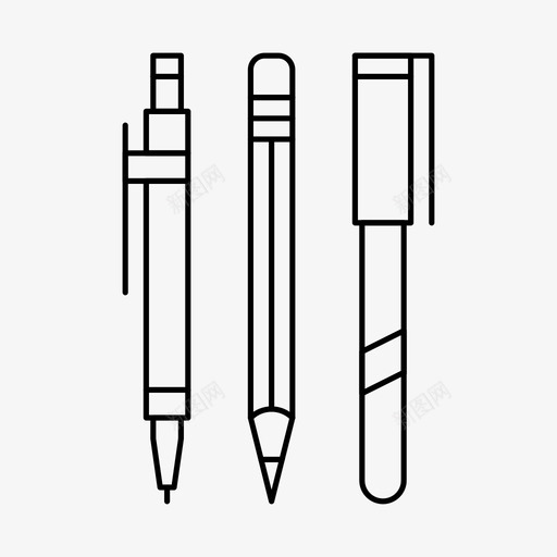 工具钢笔铅笔图标svg_新图网 https://ixintu.com 原型 设计工具 钢笔 铅笔
