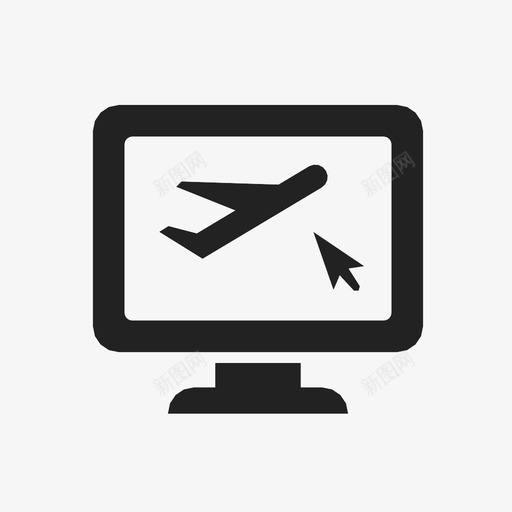 在线登记控制飞行图标svg_新图网 https://ixintu.com 在线登记 控制 旅行 机票 飞行