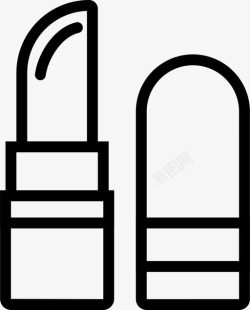 化妆技巧口红美容卫生图标高清图片