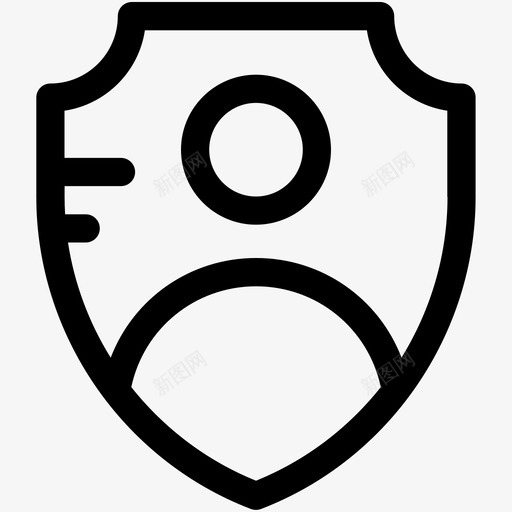 盾帐户授权图标svg_新图网 https://ixintu.com 保护盾 帐户 授权 犯罪和安全可爱的图标 盾 防御