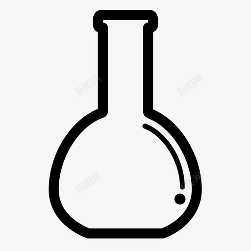 烧瓶设备平底烧瓶图标svg_新图网 https://ixintu.com 化学实验室设备 容量瓶 平底烧瓶 烧瓶 玻璃器皿 设备