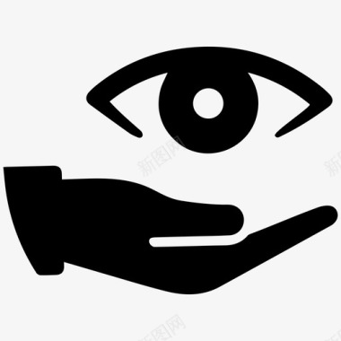 眼部护理保险保护图标图标