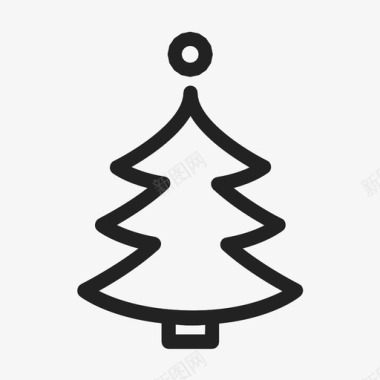 圣诞树松树云杉树图标图标