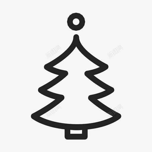 圣诞树松树云杉树图标svg_新图网 https://ixintu.com 云杉树 圣诞树 松树