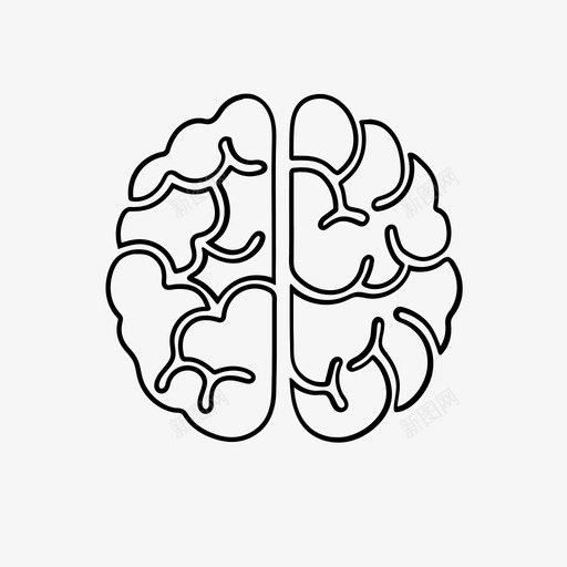 大脑身体器官图标svg_新图网 https://ixintu.com 器官 大脑 聪明 身体 轮廓