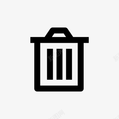 垃圾箱清除删除图标图标