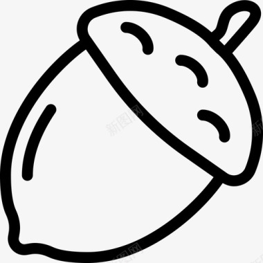 橡子健康坚果图标图标