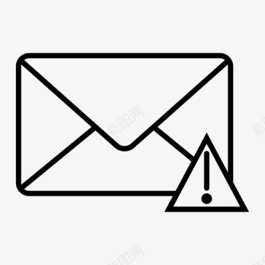 电子邮件错误电子邮件收件箱图标图标