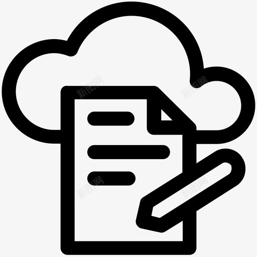 天空文档云计算数字存储图标svg_新图网 https://ixintu.com 云计算 云计算可爱的图标 在线文档 天空文档 数字存储 文件存储
