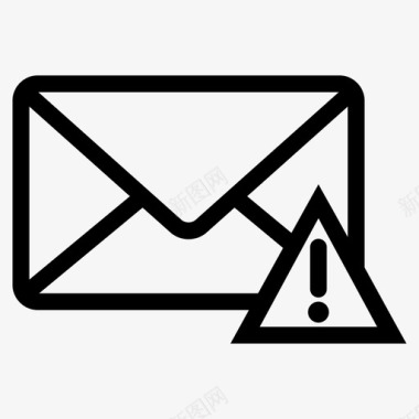 电子邮件错误计算机邮件信封图标图标