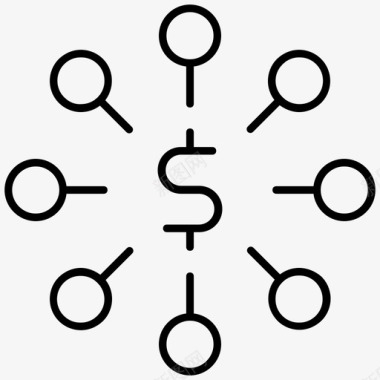 基金众筹金融图标图标