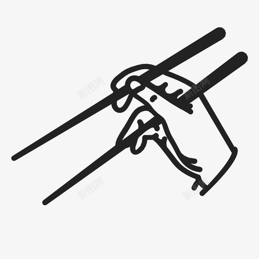 手和筷子流爆发图标svg_新图网 https://ixintu.com 举行 互联网 冠 悸动 手和筷子 指导 流 爆发