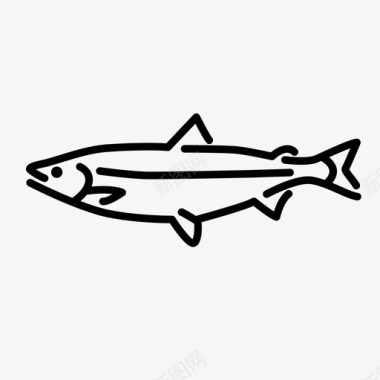 白三文鱼白鲑鱼鱼图标图标