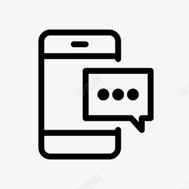 messenger应用程序聊天图标图标