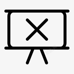 icon删除背景被投影删除投影屏幕交叉数据图标高清图片