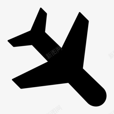 飞机飞机模式运输图标图标