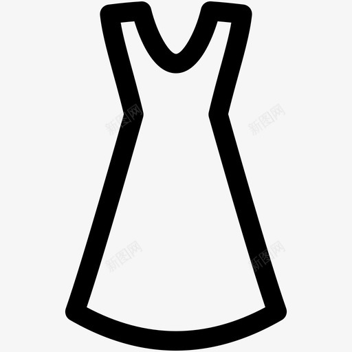 女装服装时尚图标svg_新图网 https://ixintu.com 太阳裙 女装 时尚 时尚和服装可爱的图标 服装 短裙