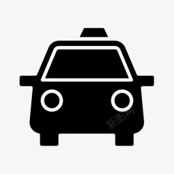 紧急刹车的司机出租车紧急优步图标高清图片