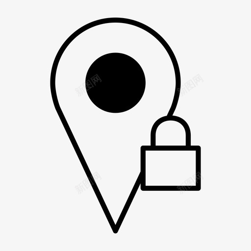 地图锁定罗盘gps图标svg_新图网 https://ixintu.com gps 地图锁定 定位 导航 旅行 罗盘