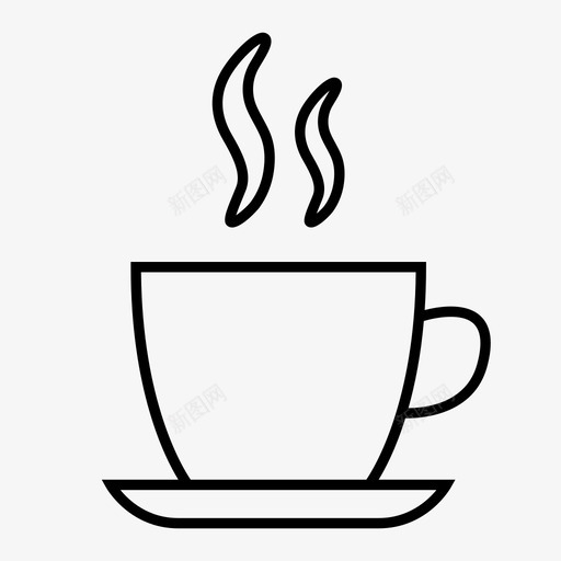 咖啡杯卡布奇诺深色图标svg_新图网 https://ixintu.com 卡布奇诺 咖啡杯 暖气 深烤 深色 食品和饮料 饮料