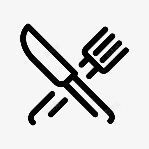 采购产品刀叉刀叉餐具图标svg_新图网 https://ixintu.com 刀叉 采购产品刀叉 银器 餐具