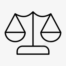 法律制度正义尺度震颤潮汐图标高清图片