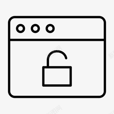 解锁web浏览器浏览器通知联机活动图标图标