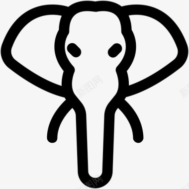 大象体重厚皮动物图标图标