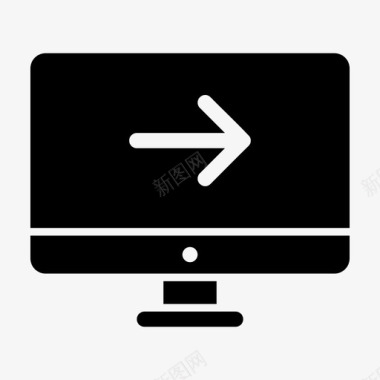 监视器下一个计算机显示器计算机屏幕图标图标