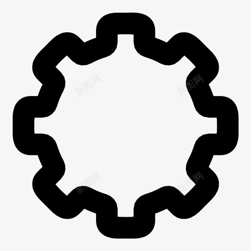 齿轮工业维修工具图标svg_新图网 https://ixintu.com 工业 系统选项 维修工具 设置 齿轮